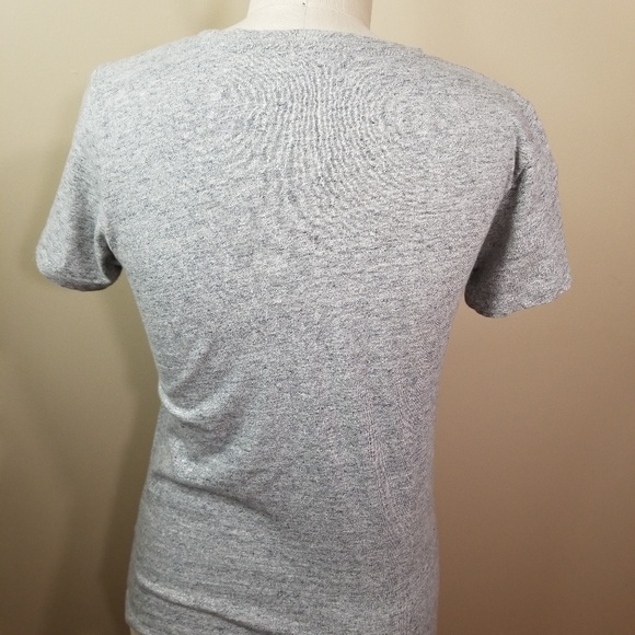 J Crew Factory Beaded T Shirt Grey - Picture 6 of 6
